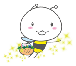 He is a bee.His name is hatchan! sticker #10485867