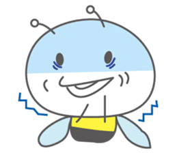 He is a bee.His name is hatchan! sticker #10485874