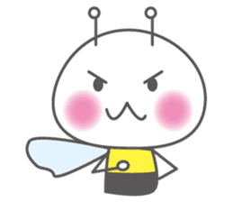 He is a bee.His name is hatchan! sticker #10485880