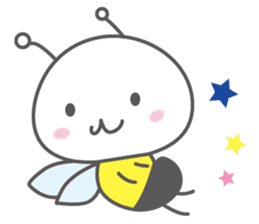 He is a bee.His name is hatchan! sticker #10485900