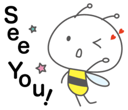 He is a bee.His name is hatchan! sticker #10485903
