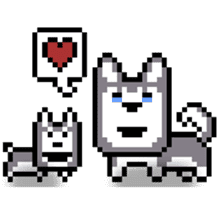 Pixel Pups sticker #10486911