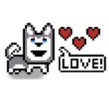 Pixel Pups sticker #10486913