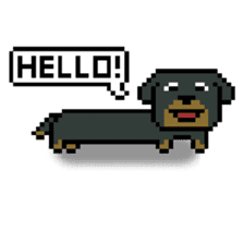 Pixel Pups sticker #10486926