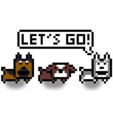 Pixel Pups sticker #10486938