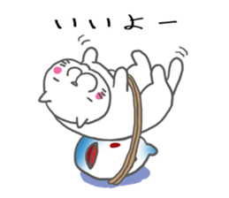 obentoh cat(maguro)2nd siro sticker #10487193