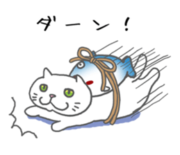 obentoh cat(maguro)2nd siro sticker #10487199