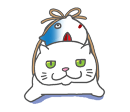 obentoh cat(maguro)2nd siro sticker #10487201