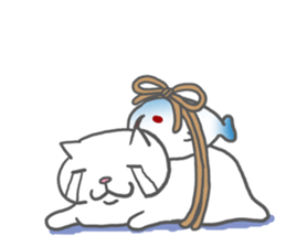 obentoh cat(maguro)2nd siro sticker #10487204