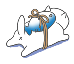 obentoh cat(maguro)2nd siro sticker #10487206