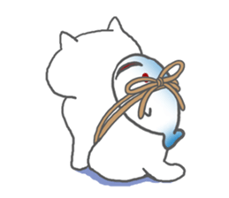 obentoh cat(maguro)2nd siro sticker #10487207