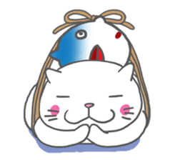 obentoh cat(maguro)2nd siro sticker #10487211