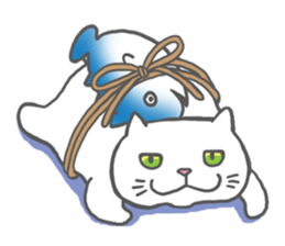 obentoh cat(maguro)2nd siro sticker #10487212