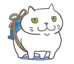 obentoh cat(maguro)2nd siro sticker #10487224