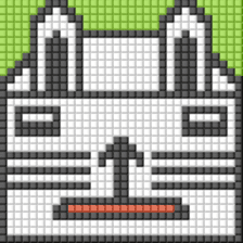 8-bit pixel Tofu Cube Bunny Rabbit sticker #10488009