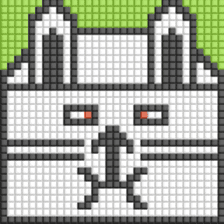 8-bit pixel Tofu Cube Bunny Rabbit sticker #10488016