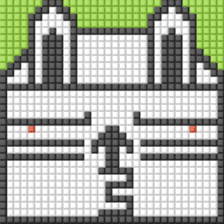 8-bit pixel Tofu Cube Bunny Rabbit sticker #10488018
