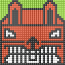 8-bit pixel Tofu Cube Bunny Rabbit sticker #10488030