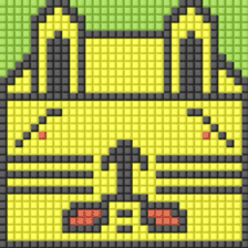 8-bit pixel Tofu Cube Bunny Rabbit sticker #10488031