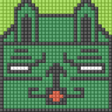 8-bit pixel Tofu Cube Bunny Rabbit sticker #10488032