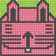 8-bit pixel Tofu Cube Bunny Rabbit sticker #10488033