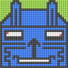 8-bit pixel Tofu Cube Bunny Rabbit sticker #10488034