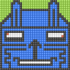 8-bit pixel Tofu Cube Bunny Rabbit sticker #10488034