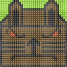 8-bit pixel Tofu Cube Bunny Rabbit sticker #10488035