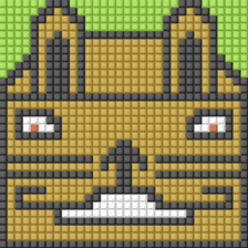 8-bit pixel Tofu Cube Bunny Rabbit sticker #10488036