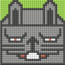 8-bit pixel Tofu Cube Bunny Rabbit sticker #10488037