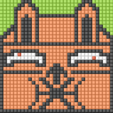 8-bit pixel Tofu Cube Bunny Rabbit sticker #10488039