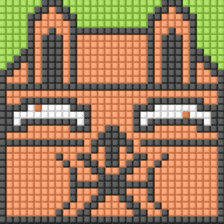 8-bit pixel Tofu Cube Bunny Rabbit sticker #10488039
