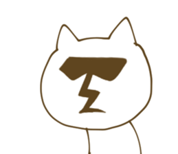 Cute cat's strong sticker #10489850