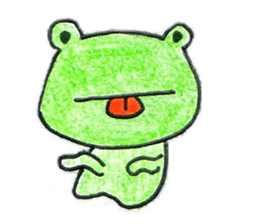 Run With Frog Girl sticker #10490165