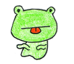 Run With Frog Girl sticker #10490165