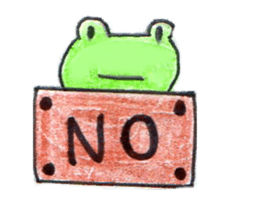 Run With Frog Girl sticker #10490177