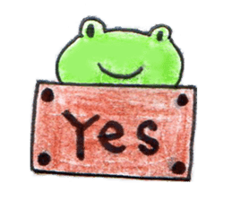 Run With Frog Girl sticker #10490178
