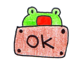Run With Frog Girl sticker #10490179