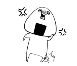 corporate slave rice ball 2 sticker #10491909