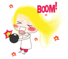 Long-haired girl sticker #10491967