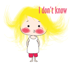 Long-haired girl sticker #10491969