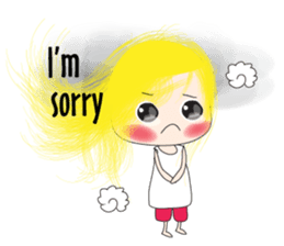 Long-haired girl sticker #10491978