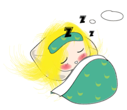 Long-haired girl sticker #10491982