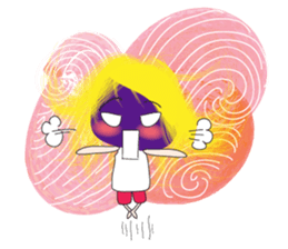 Long-haired girl sticker #10491992