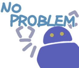 Hello Blue Robot! sticker #10492499