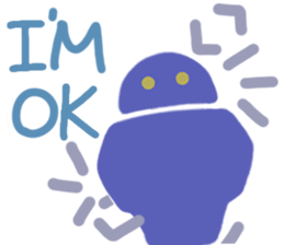 Hello Blue Robot! sticker #10492502