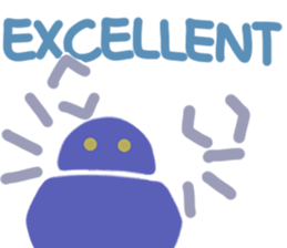 Hello Blue Robot! sticker #10492513