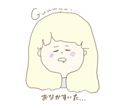 pastel color girl sticker sticker #10493122