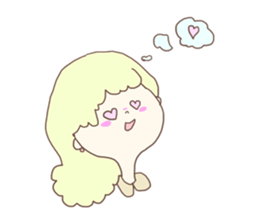 pastel color girl sticker sticker #10493145
