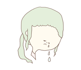 pastel color girl sticker sticker #10493146